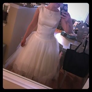 1950s vintage wedding dress